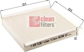 Clean Filters NC2348 - Filtrs, Salona telpas gaiss autodraugiem.lv