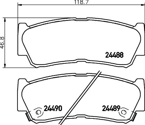 Valeo 601230 - Bremžu uzliku kompl., Disku bremzes autodraugiem.lv