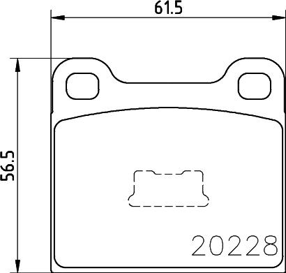 Cobreq N-204 - Bremžu uzliku kompl., Disku bremzes autodraugiem.lv