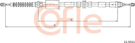 Cofle 92.11.5511 - Trose, Stāvbremžu sistēma autodraugiem.lv