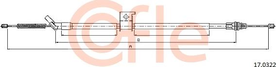 Cofle 92.17.0322 - Trose, Stāvbremžu sistēma autodraugiem.lv