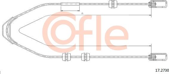 Cofle 92.17.2730 - Trose, Stāvbremžu sistēma autodraugiem.lv