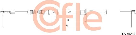 Cofle 92.1.VK026R - Trose, Stāvbremžu sistēma autodraugiem.lv