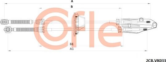 Cofle 92.2CB.VK033 - Trose, Mehāniskā pārnesumkārba autodraugiem.lv