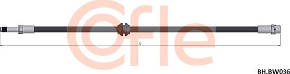 Cofle 92.BH.BW036 - Bremžu šļūtene autodraugiem.lv