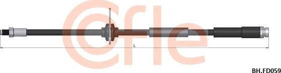 Cofle 92.BH.FD059 - Bremžu šļūtene autodraugiem.lv