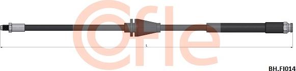 Cofle 92.BH.FI014 - Bremžu šļūtene autodraugiem.lv