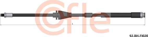 Cofle 92.BH.FI020 - Bremžu šļūtene autodraugiem.lv