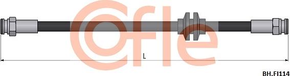 Cofle 92.BH.FI114 - Bremžu šļūtene autodraugiem.lv