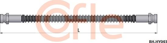 Cofle 92.BH.HY043 - Bremžu šļūtene autodraugiem.lv