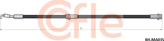 Cofle 92.BH.MA035 - Bremžu šļūtene autodraugiem.lv