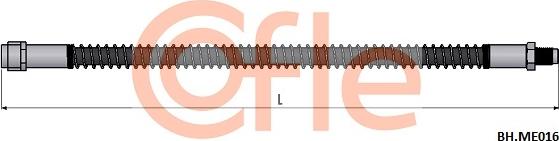 Cofle 92.BH.ME016 - Bremžu šļūtene autodraugiem.lv