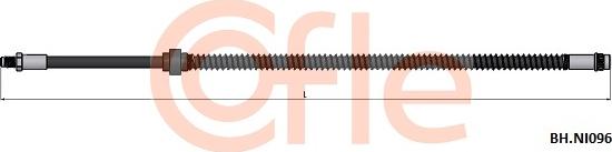 Cofle 92.BH.NI096 - Bremžu šļūtene autodraugiem.lv