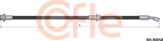 Cofle 92.BH.NI058 - Bremžu šļūtene autodraugiem.lv