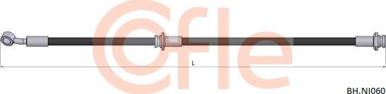 Cofle 92.BH.NI060 - Bremžu šļūtene autodraugiem.lv