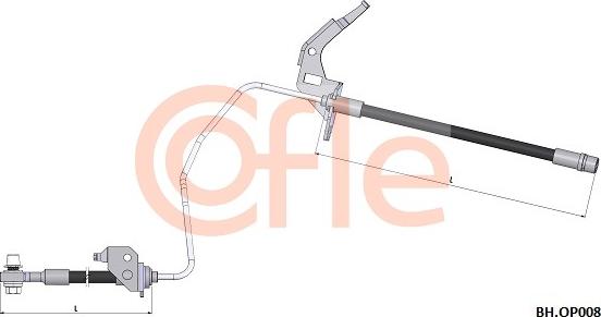 Cofle 92.BH.OP008 - Bremžu šļūtene autodraugiem.lv