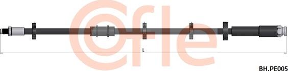 Cofle 92.BH.PE005 - Bremžu šļūtene autodraugiem.lv