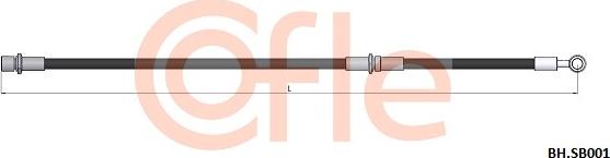 Cofle 92.BH.SB001 - Bremžu šļūtene autodraugiem.lv