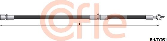 Cofle 92.BH.TY051 - Bremžu šļūtene autodraugiem.lv
