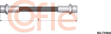 Cofle 92.BH.TY004 - Bremžu šļūtene autodraugiem.lv