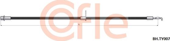 Cofle 92.BH.TY007 - Bremžu šļūtene autodraugiem.lv