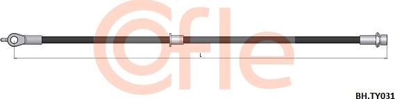 Cofle 92.BH.TY031 - Bremžu šļūtene autodraugiem.lv