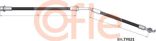 Cofle 92.BH.TY021 - Bremžu šļūtene autodraugiem.lv