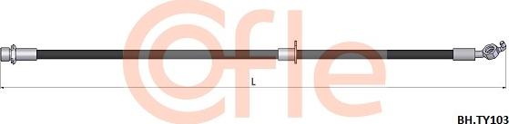 Cofle 92.BH.TY103 - Bremžu šļūtene autodraugiem.lv