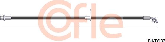 Cofle 92.BH.TY137 - Bremžu šļūtene autodraugiem.lv