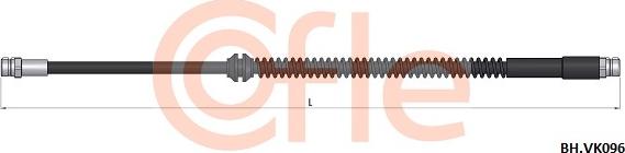 Cofle 92.BH.VK096 - Bremžu šļūtene autodraugiem.lv