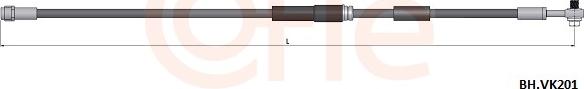Cofle 92.BH.VK201 - Bremžu šļūtene autodraugiem.lv