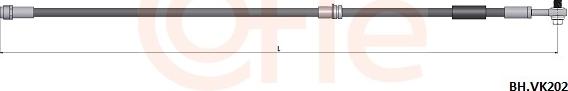 Cofle 92.BH.VK202 - Bremžu šļūtene autodraugiem.lv