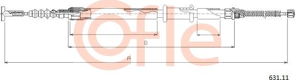 Cofle 631.11 - Trose, Stāvbremžu sistēma autodraugiem.lv