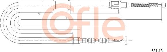 Cofle 631.13 - Trose, Stāvbremžu sistēma autodraugiem.lv