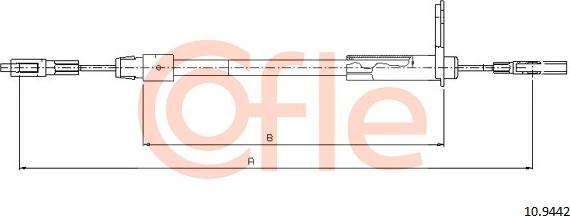 Cofle 10.9442 - Trose, Stāvbremžu sistēma autodraugiem.lv