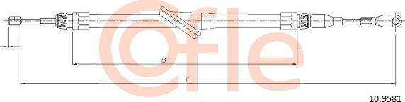 Cofle 10.9581 - Trose, Stāvbremžu sistēma autodraugiem.lv