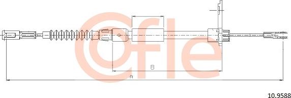 Cofle 10.9588 - Trose, Stāvbremžu sistēma autodraugiem.lv