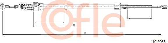 Cofle 10.9055 - Trose, Stāvbremžu sistēma autodraugiem.lv
