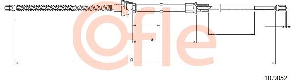Cofle 10.9052 - Trose, Stāvbremžu sistēma autodraugiem.lv