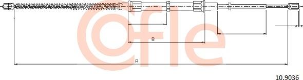 Cofle 10.9036 - Trose, Stāvbremžu sistēma autodraugiem.lv