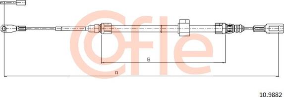 Cofle 10.9882 - Trose, Stāvbremžu sistēma autodraugiem.lv