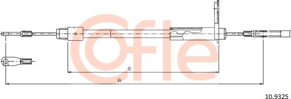 Cofle 10.9325 - Trose, Stāvbremžu sistēma autodraugiem.lv