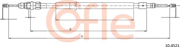 Cofle 10.4521 - Trose, Stāvbremžu sistēma autodraugiem.lv