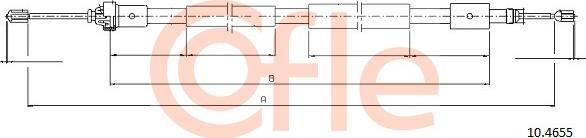 Cofle 10.4655 - Trose, Stāvbremžu sistēma autodraugiem.lv