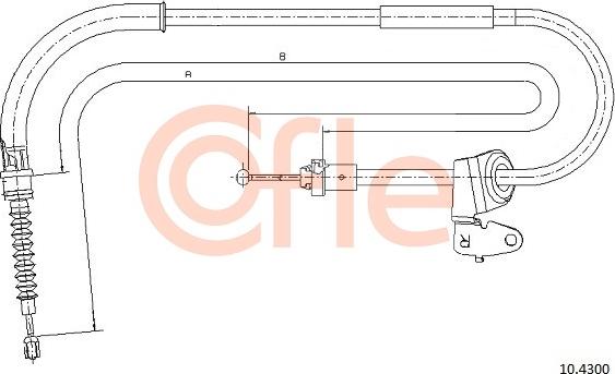 Cofle 10.4300 - Trose, Stāvbremžu sistēma autodraugiem.lv