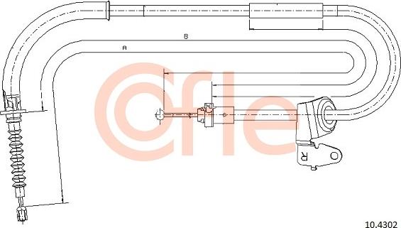 Cofle 10.4302 - Trose, Stāvbremžu sistēma autodraugiem.lv