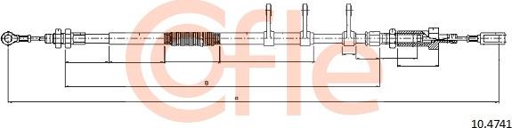 Cofle 10.4741 - Trose, Stāvbremžu sistēma autodraugiem.lv