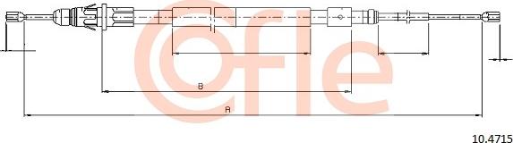 Cofle 10.4715 - Trose, Stāvbremžu sistēma autodraugiem.lv