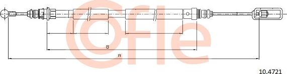 Cofle 92.10.4721 - Trose, Stāvbremžu sistēma autodraugiem.lv