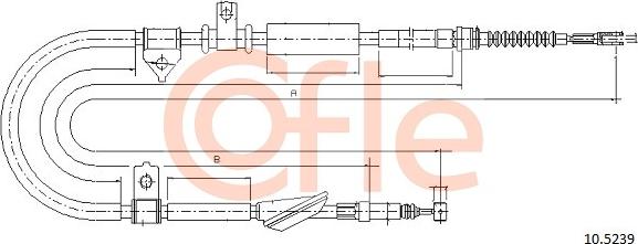 Cofle 10.5239 - Trose, Stāvbremžu sistēma autodraugiem.lv